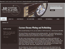 Tablet Screenshot of jrcustomplating.com